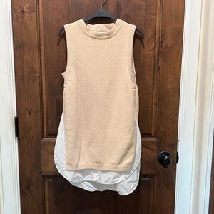 New Brochu Walker the Astrid layered tank top M Beige